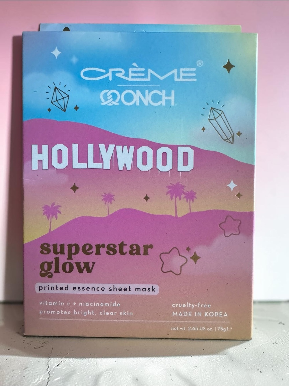 The Crème Shop Hollywood Superstar Glow Sheet Mask - NIB